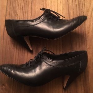 Via Spiga Black Leather Booties SZ 7 1/2 AA